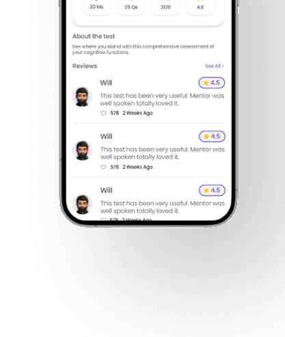 واجهة تقييمات GiftedX